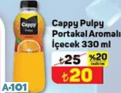 CAPPY PULPY PORTAKAL AROMALI İÇECEK 330 ML
